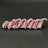 1PC #LOVNIT 3D Acrylic Badge - Car Truck Emblem Fender Tailgate Trunk Sticker