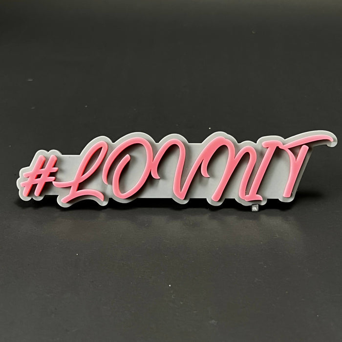 1PC #LOVNIT 3D Acrylic Badge - Car Truck Emblem Fender Tailgate Trunk Sticker