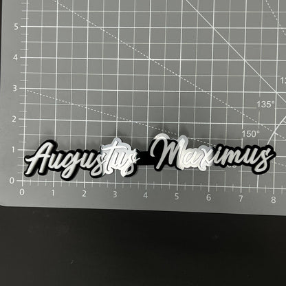 1PC Augustus Maximus 3D Acrylic Badge - Car Truck Emblem Fender Sticker