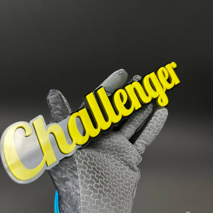 1PC Challenger 3D Acrylic Badge - Car Truck Emblem Fender Tailgate Trunk Sticker