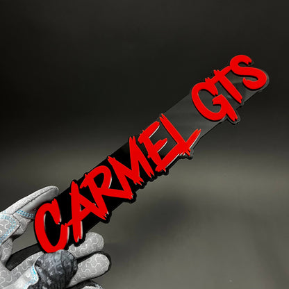 1PC CARMEL GTS 3D Acrylic Badge - Car Truck Emblem Fender Tailgate Trunk Sticker