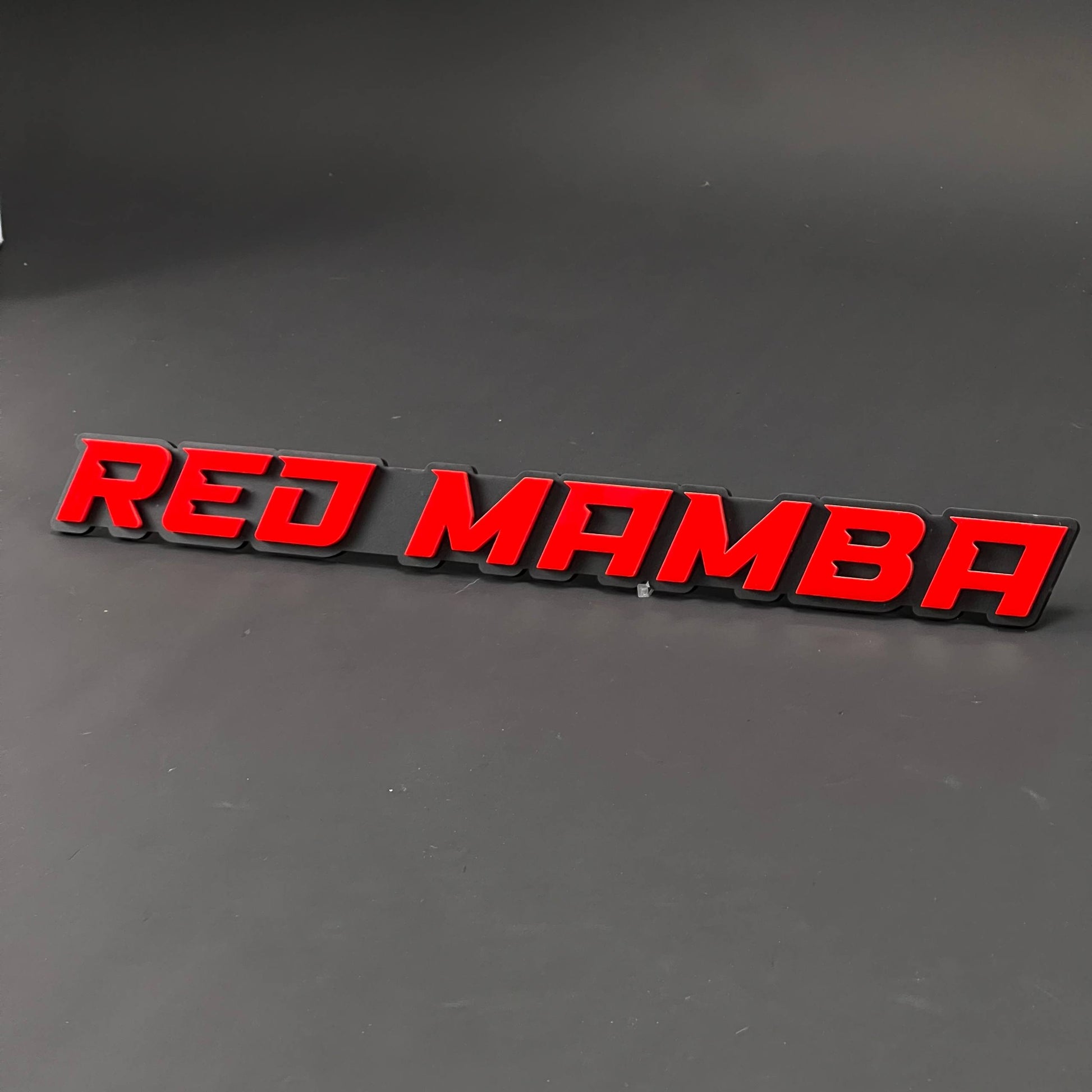 1PC RED MAMBA 3D Acrylic Badge - Car Truck Emblem Fender Tailgate Trunk Sticker