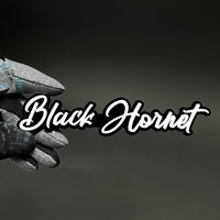1PC Black Hornet 3D Acrylic Badge - Car Truck Emblem Fender Sticker