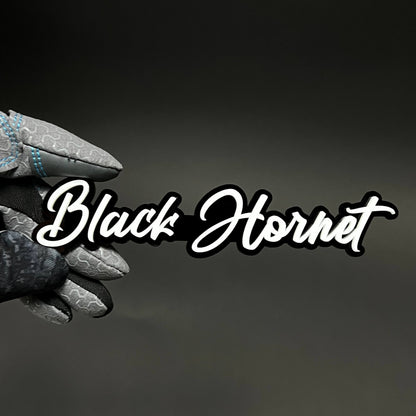 1PC Black Hornet 3D Acrylic Badge - Car Truck Emblem Fender Sticker