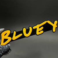 1PC BLUEY 3D Acrylic Badge - Car Truck Emblem Fender Tailgate Trunk Sticker
