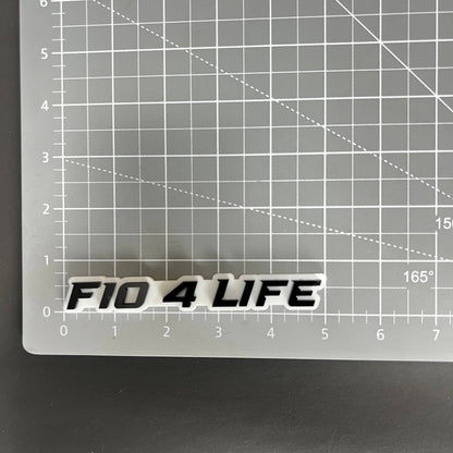 1PC F10 4 LIFE 3D Acrylic Badge - Car Truck Emblem Fender Tailgate Trunk Sticker