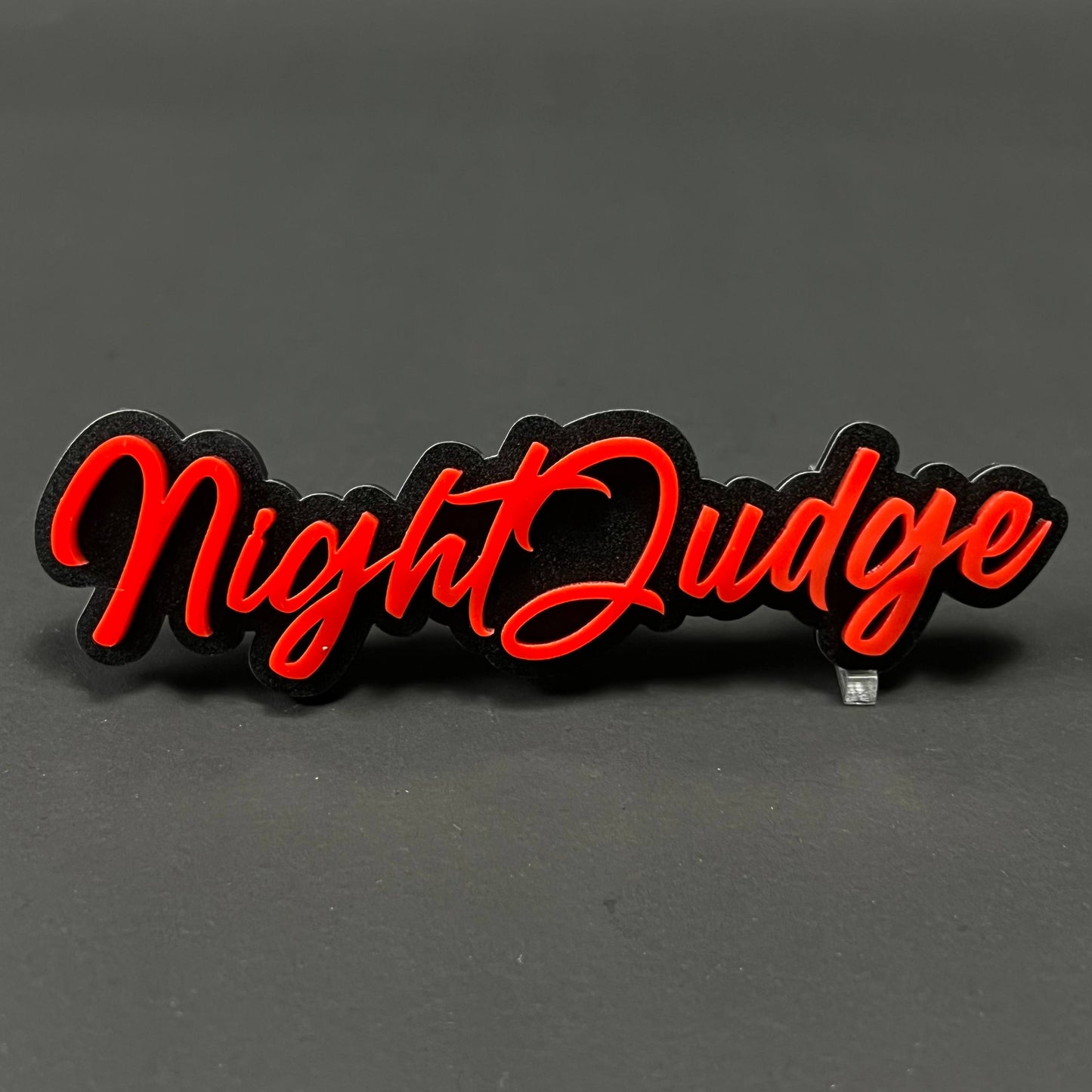 1PC NightJudge 3D Acrylic Badge - Car Truck Emblem Fender Tailgate Trunk Sticker