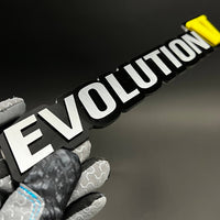 1PC EVOLUTION V 3D Acrylic Badge - Car Truck Emblem Fender Sticker