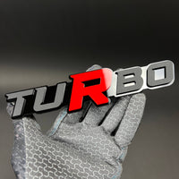 1PC TURBO 3D Acrylic Badge - Car Truck Emblem Fender Tailgate Trunk Sticker