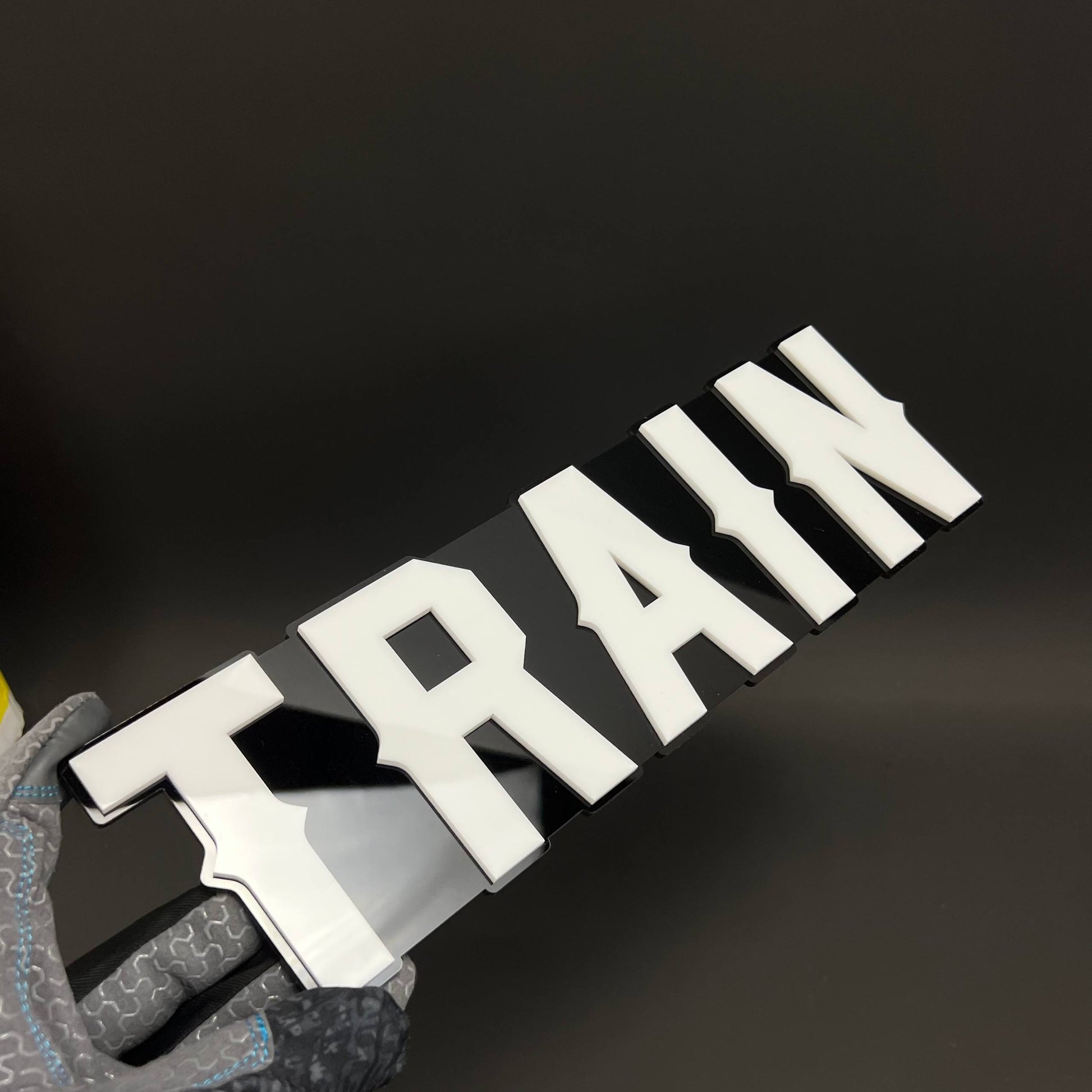1PC TRAIN 3D Acrylic Badge - Car Truck Emblem Fender Tailgate Trunk Sticker