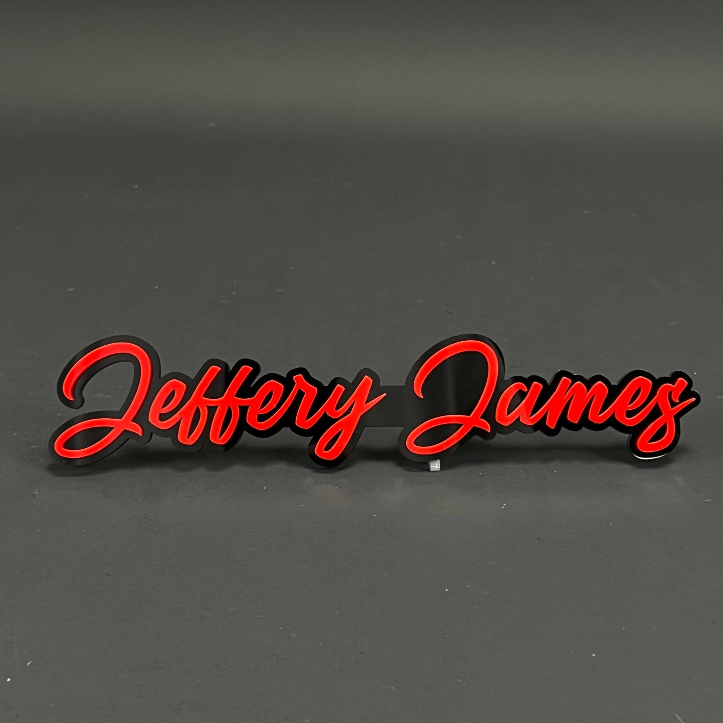 1PC Jeffery James 3D Acrylic Badge - Car Truck Emblem Fender Sticker