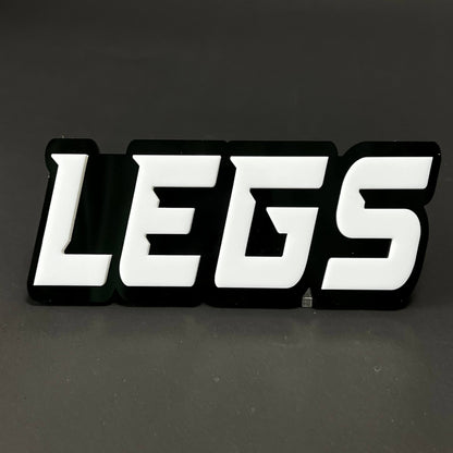 1PC LEGS 3D Acrylic Badge - Car Truck Emblem Fender Tailgate Trunk Sticker