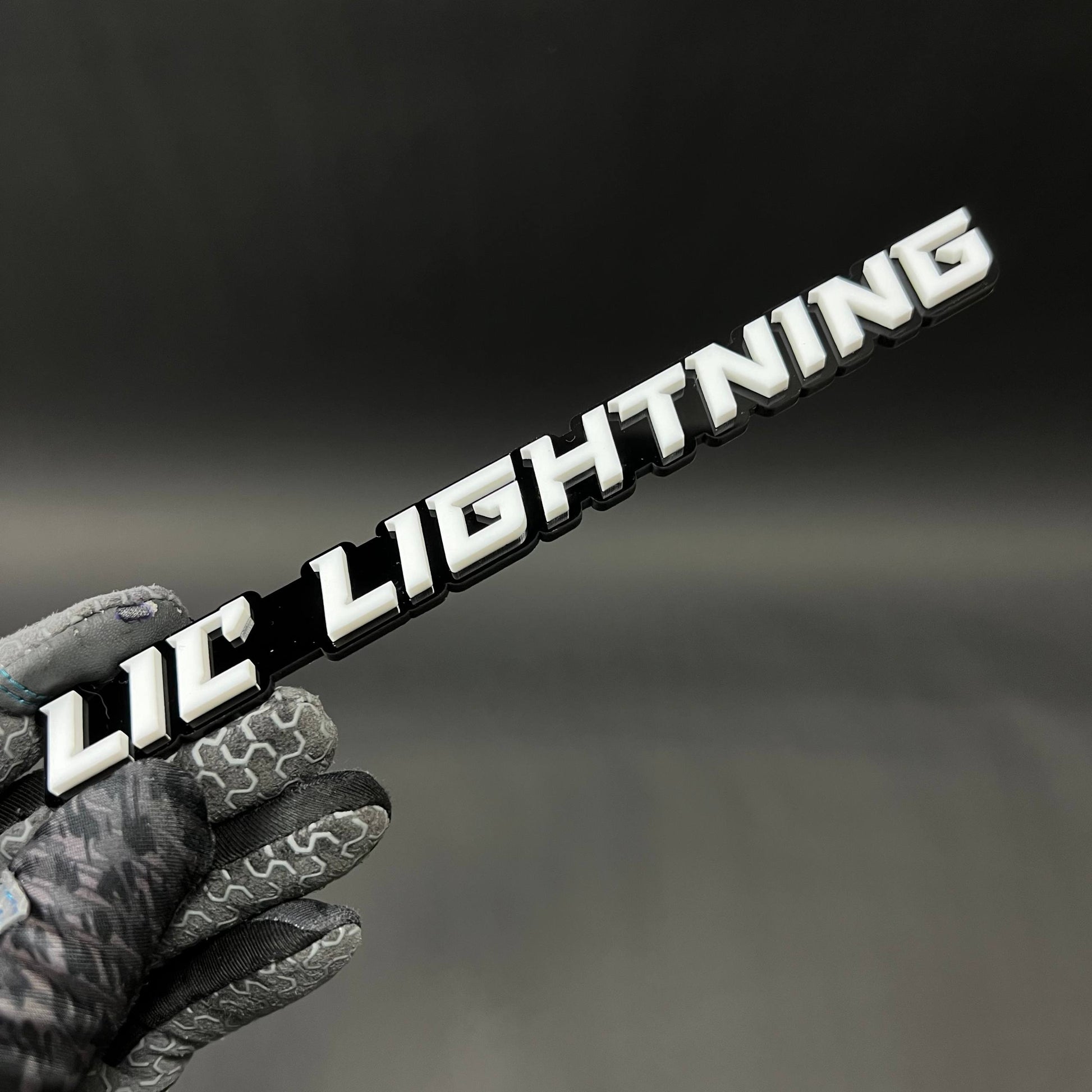 1PC LIL LIGHTNING 3D Acrylic Badge - Car Truck Emblem Fender Sticker