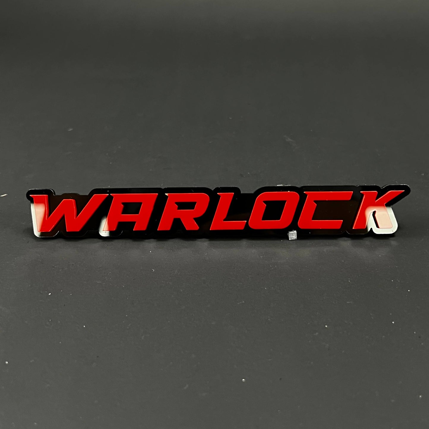 1PC WARLOCK 3D Acrylic Badge - Car Truck Emblem Fender Tailgate Trunk Sticker