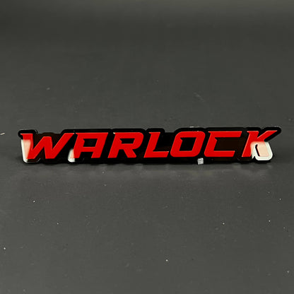 1PC WARLOCK 3D Acrylic Badge - Car Truck Emblem Fender Tailgate Trunk Sticker