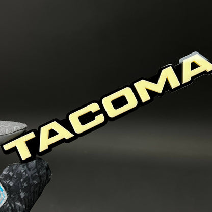 1PC TACOMA 3D Acrylic Badge - Car Truck Emblem Fender Tailgate Trunk Sticker