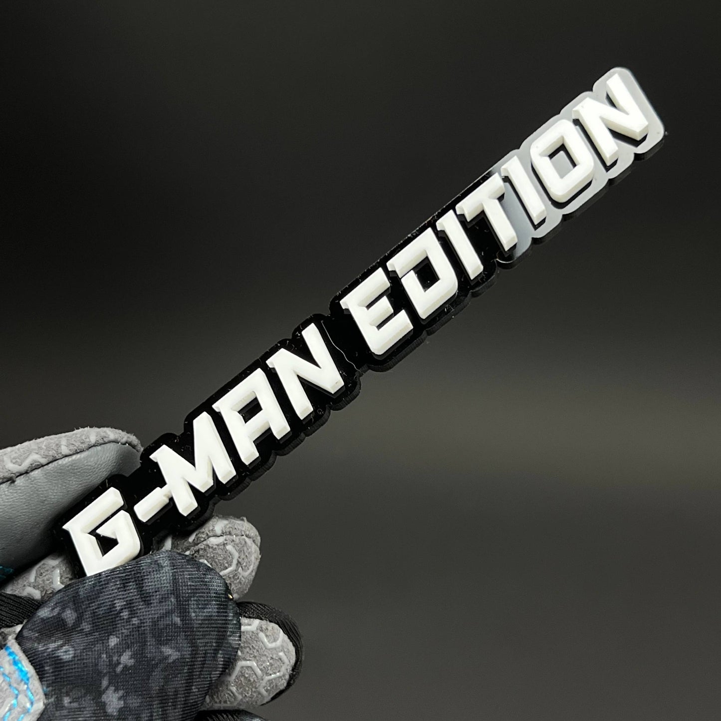 1PC G-MAN EDITION 3D Acrylic Badge - Car Truck Emblem Fender Sticker