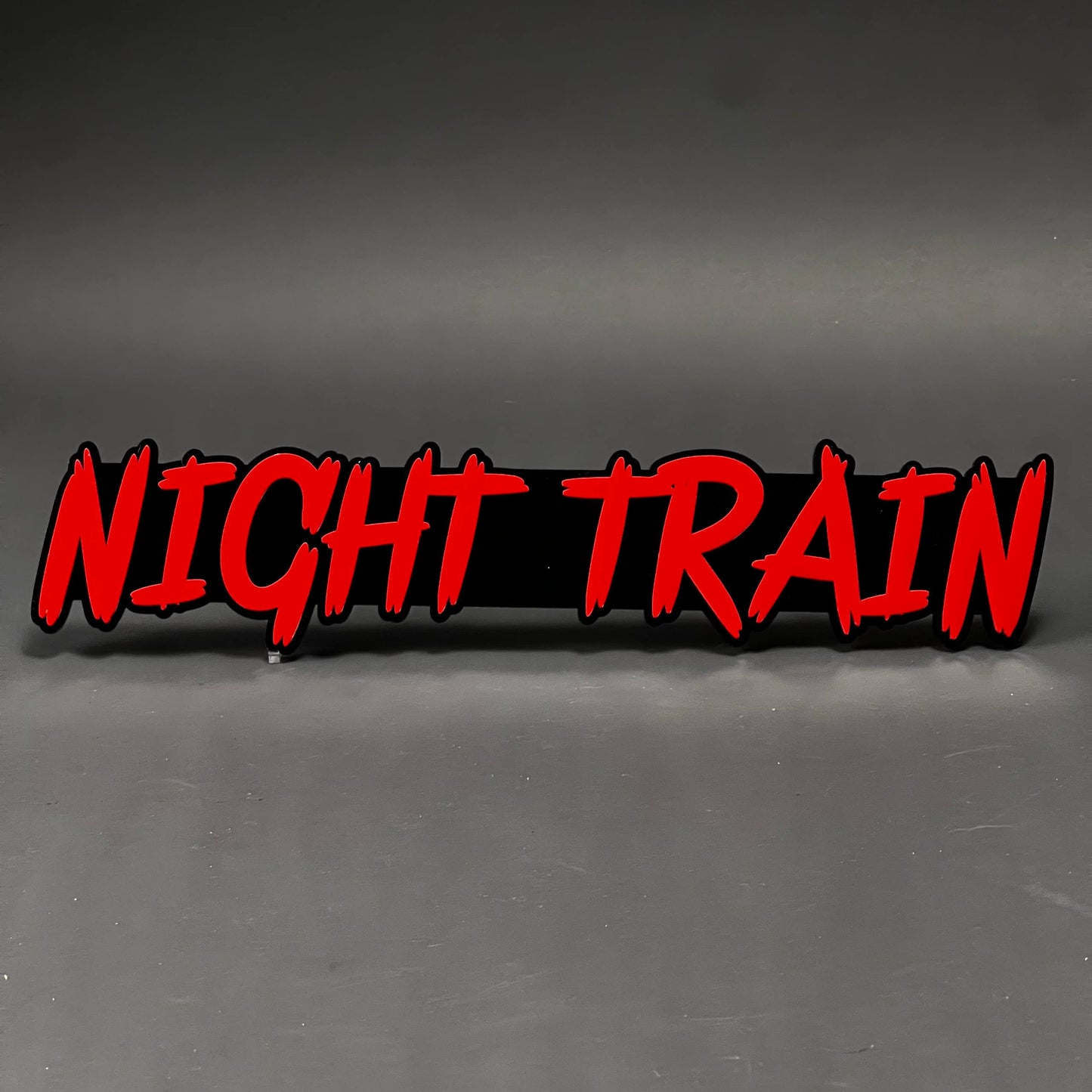 1PC NIGHT TRAIN 3D Acrylic Badge - Car Truck Emblem Fender Sticker