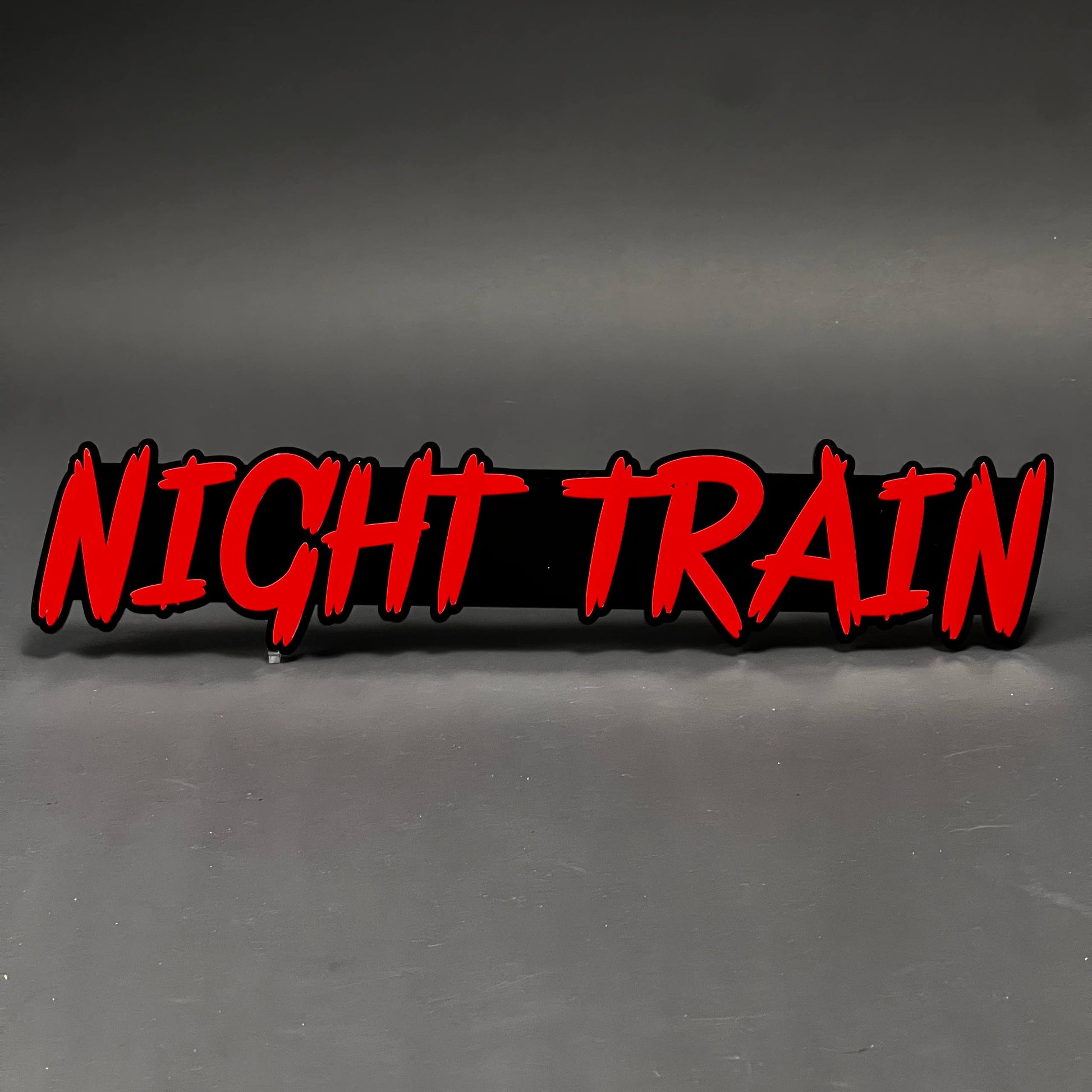 1PC NIGHT TRAIN 3D Acrylic Badge - Car Truck Emblem Fender Sticker