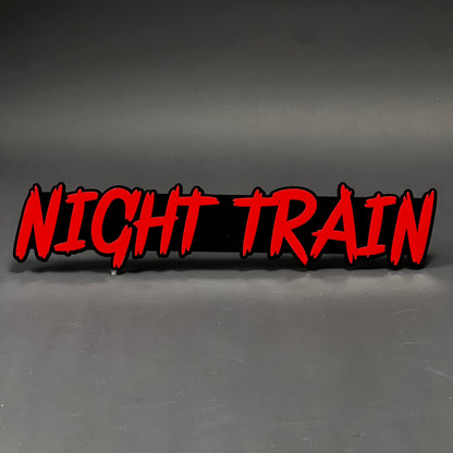 1PC NIGHT TRAIN 3D Acrylic Badge - Car Truck Emblem Fender Sticker
