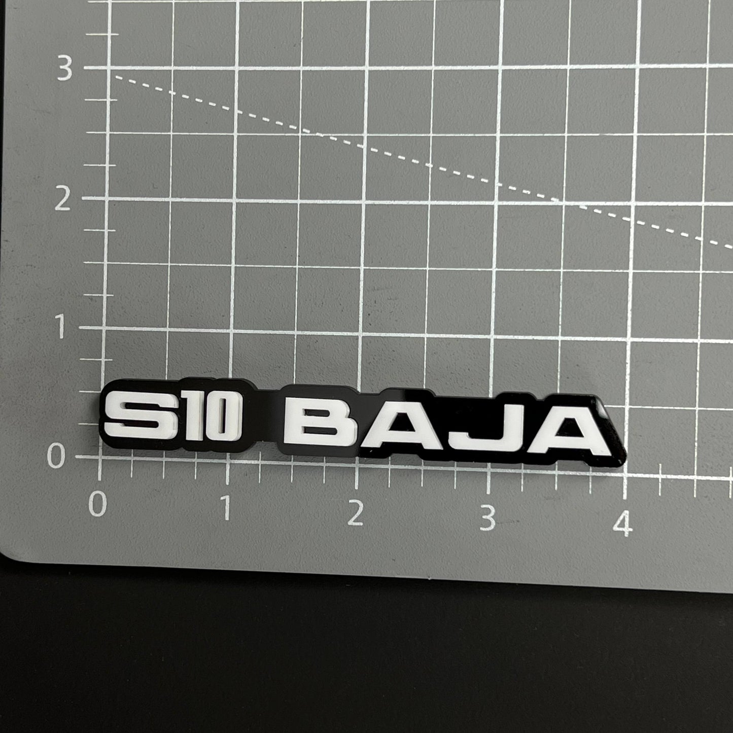 1PC S10 BAJA 3D Acrylic Badge - Car Truck Emblem Fender Tailgate Trunk Sticker