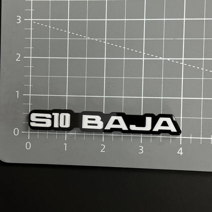 1PC S10 BAJA 3D Acrylic Badge - Car Truck Emblem Fender Tailgate Trunk Sticker