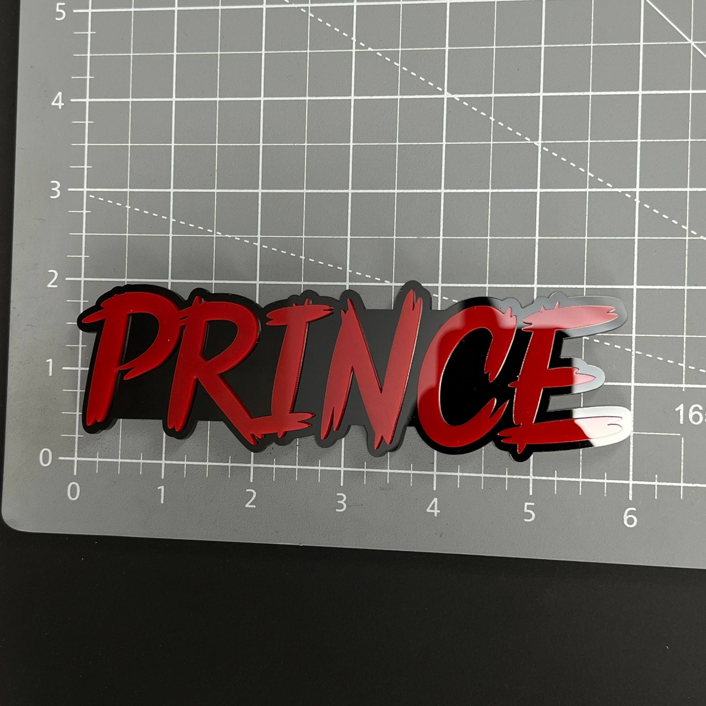 1PC PRINCE 3D Acrylic Badge - Car Truck Emblem Fender Tailgate Trunk Sticker