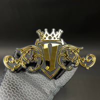 1PC V Crest 3D Acrylic Badge - Car Truck Emblem Fender Tailgate Trunk Sticker