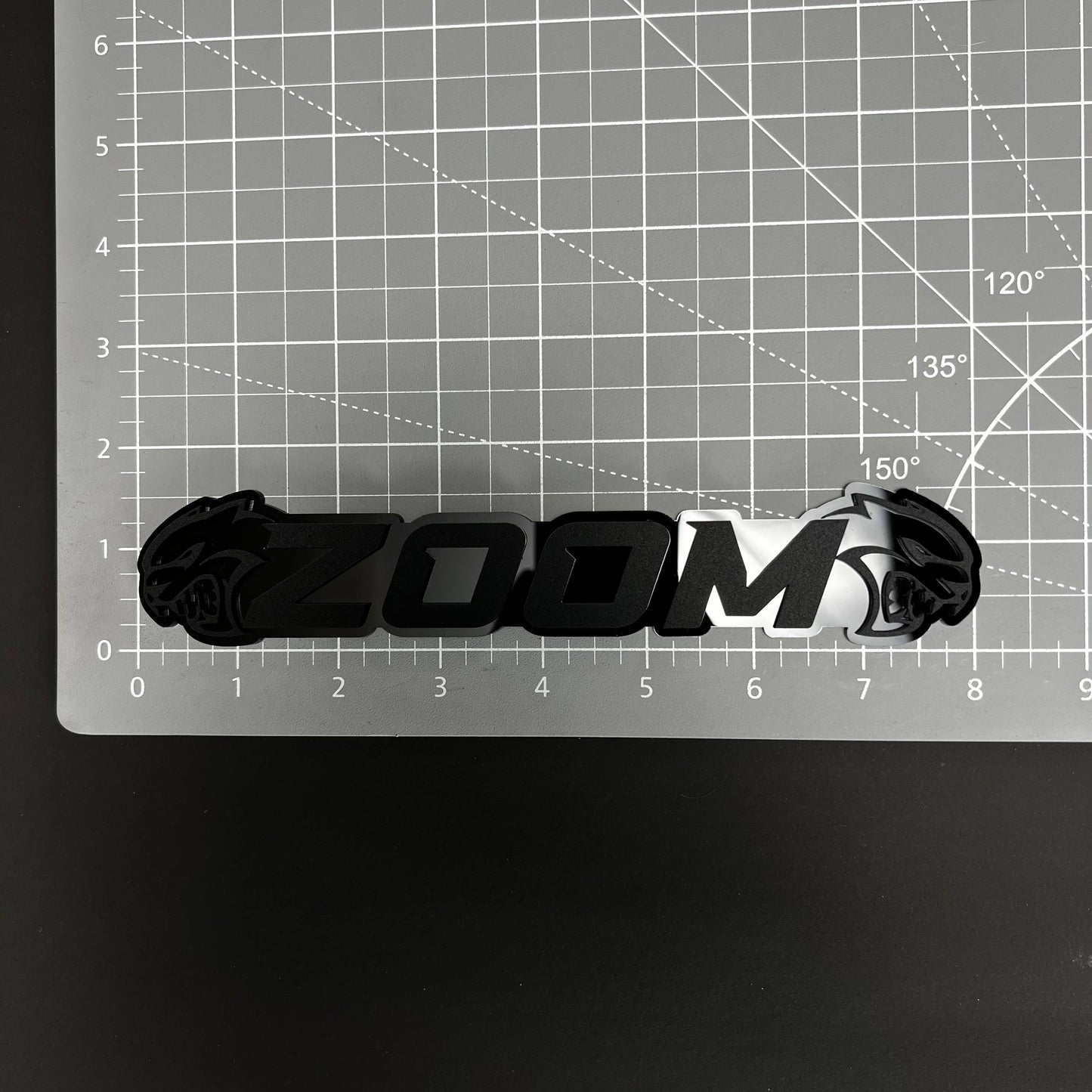 1PC ZOOM 3D Acrylic Badge - Car Truck Emblem Fender Tailgate Trunk Sticker