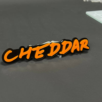 1PC CHEDDAR 3D Acrylic Badge - Car Truck Emblem Fender Tailgate Trunk Sticker