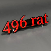 1PC 496 rat 3D Acrylic Badge - Car Truck Emblem Fender Tailgate Trunk Sticker