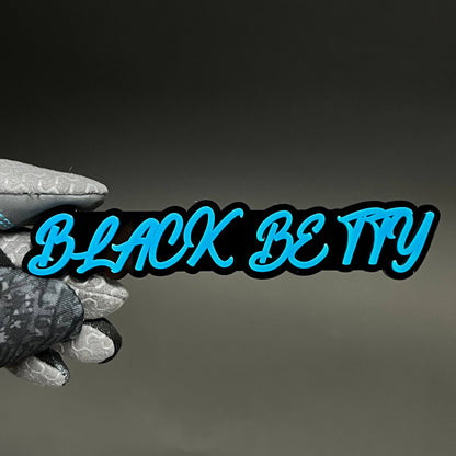 1PC Black Betty 3D Acrylic Badge - Car Truck Emblem Fender Sticker