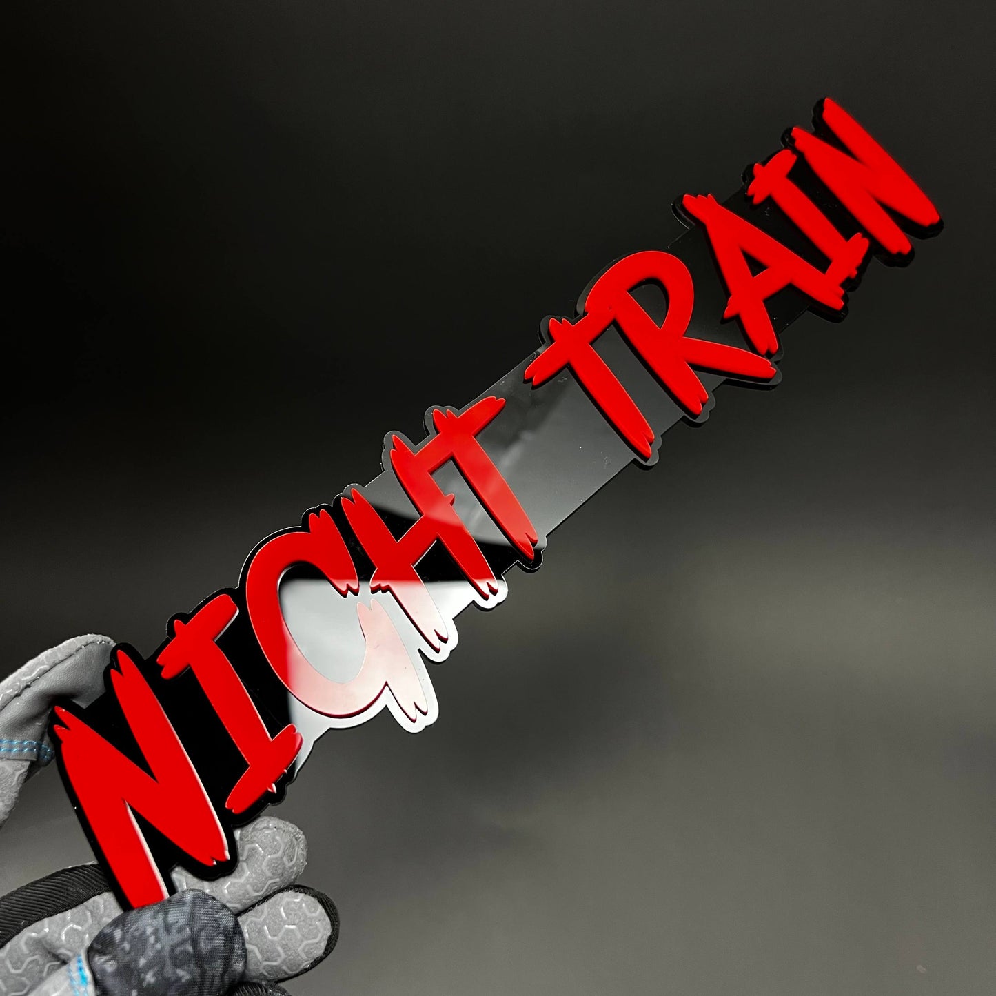 1PC NIGHT TRAIN 3D Acrylic Badge - Car Truck Emblem Fender Sticker