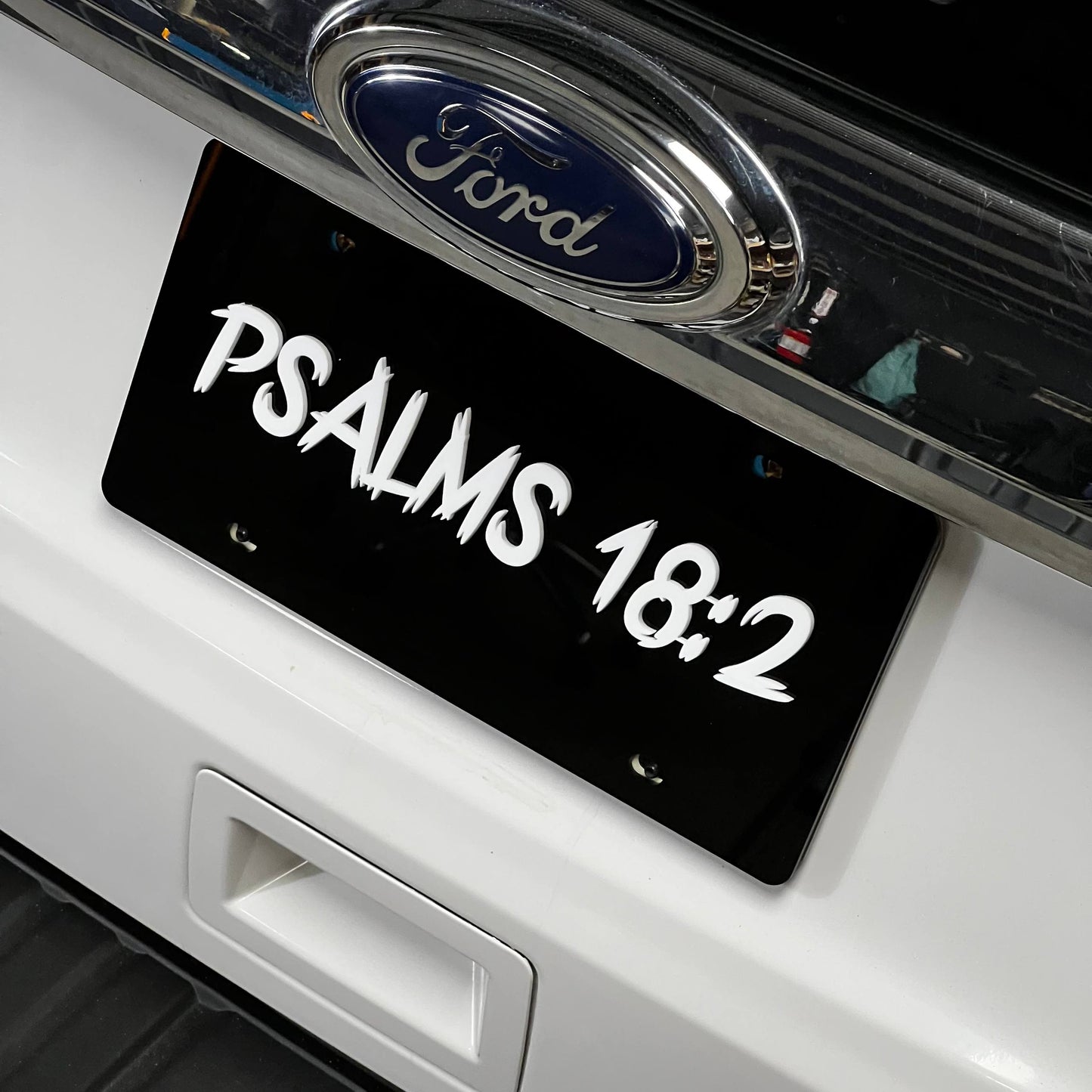 1PC PSALMS 18:2 3D Acrylic Badge - Car Truck Emblem Fender Sticker