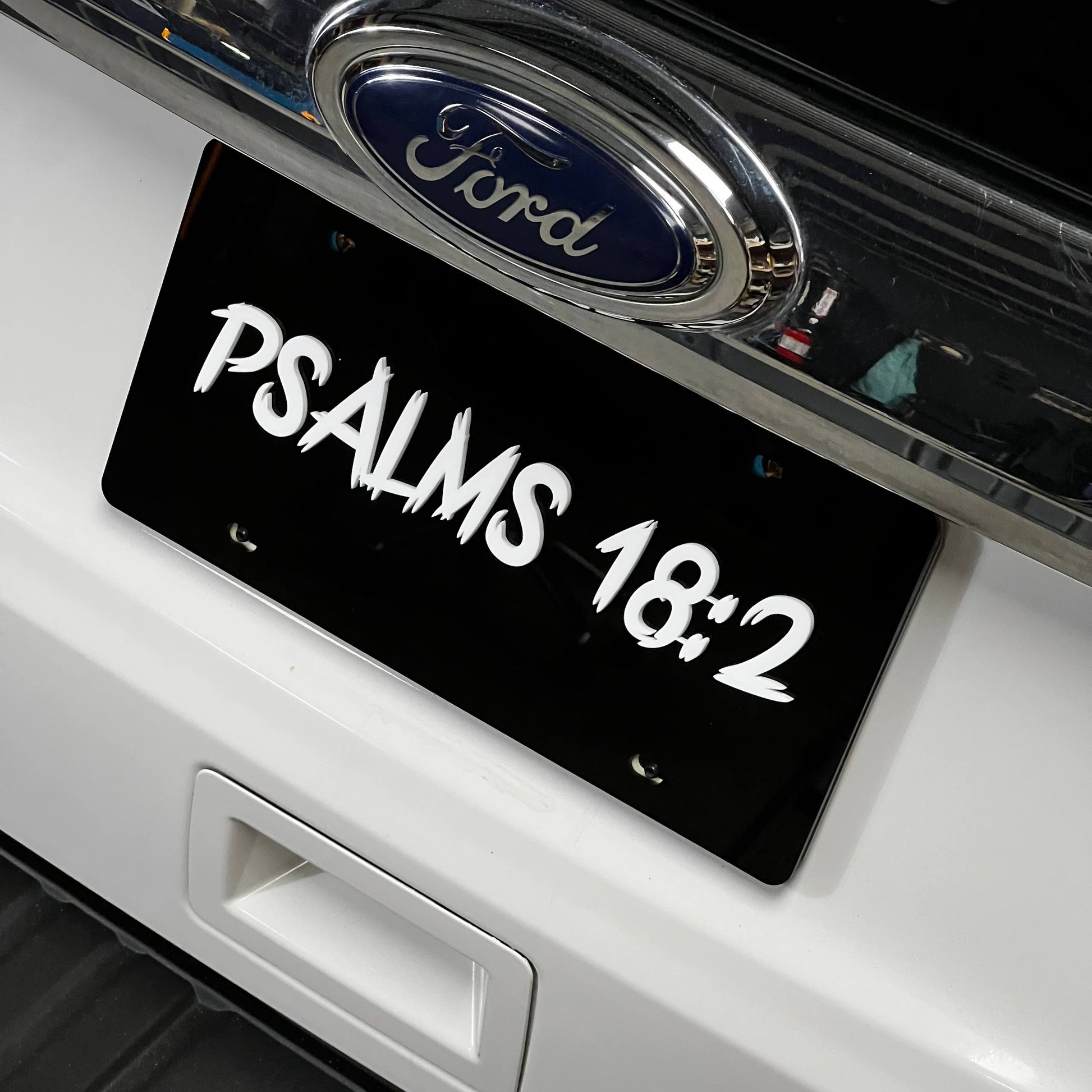 1PC PSALMS 18:2 3D Acrylic Badge - Car Truck Emblem Fender Sticker