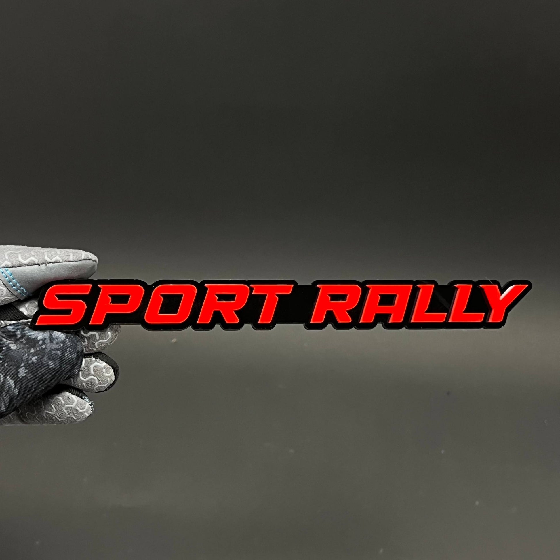 1PC SPORT RALLY 3D Acrylic Badge - Car Truck Emblem Fender Sticker