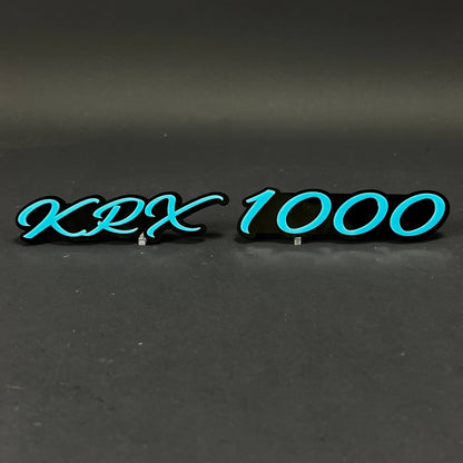 1PC KRX 1000 3D Acrylic Badge - Car Truck Emblem Fender Tailgate Trunk Sticker