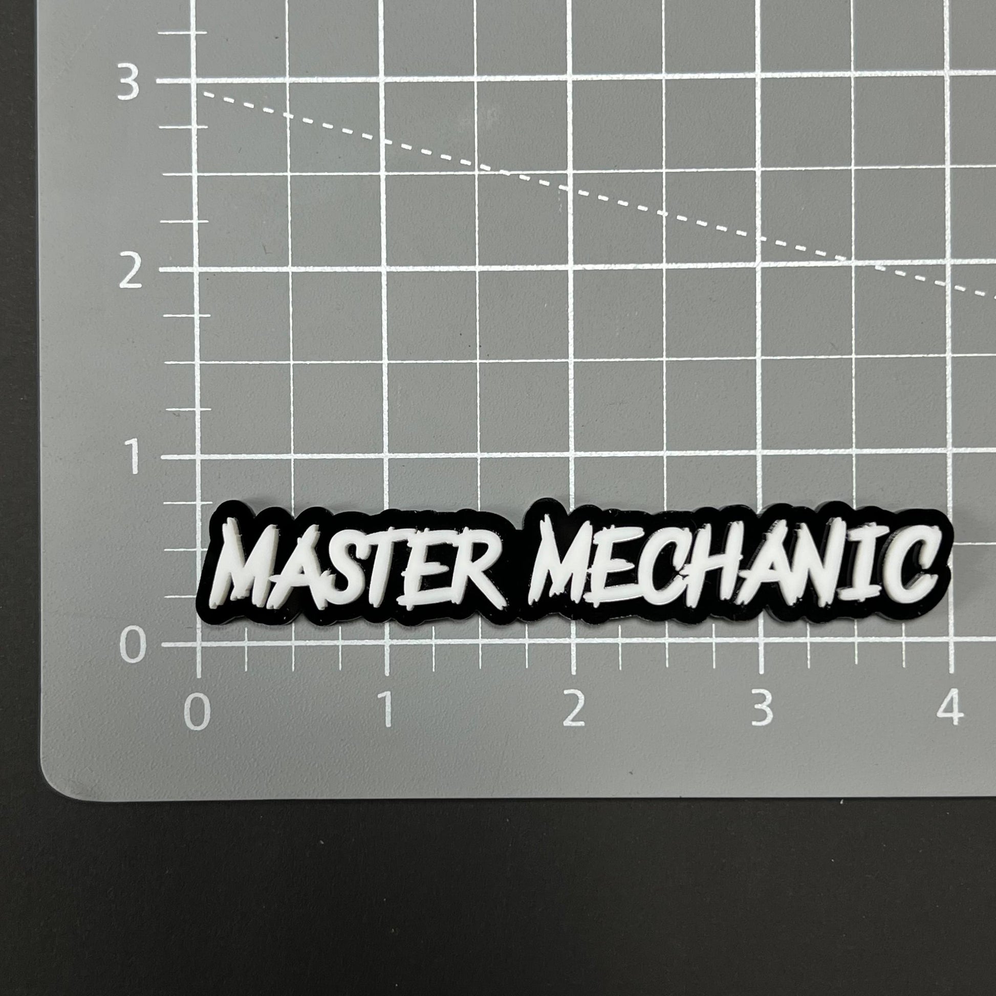 1PC MASTER MECHANIC 3D Acrylic Badge - Car Truck Emblem Fender Sticker