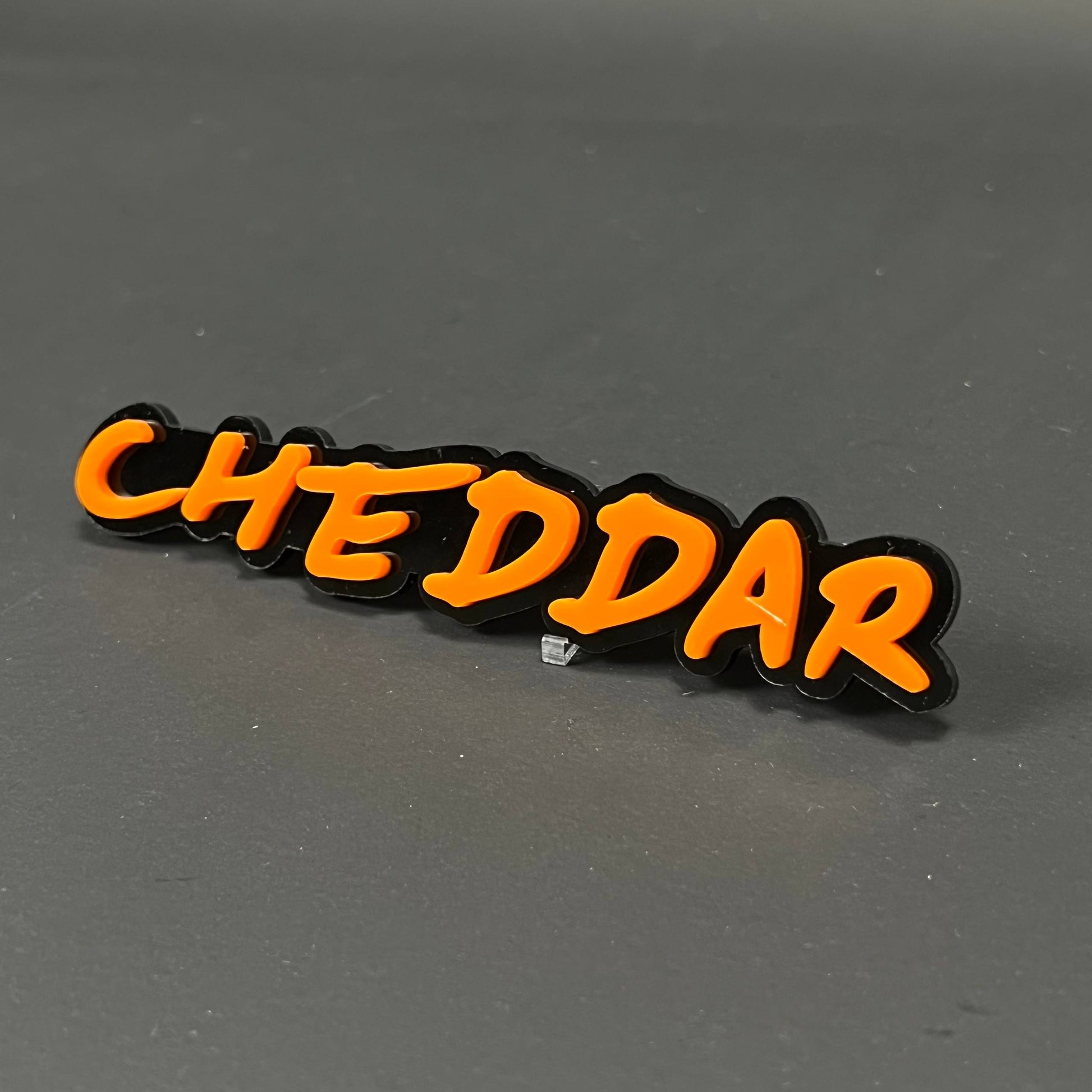 1PC CHEDDAR 3D Acrylic Badge - Car Truck Emblem Fender Tailgate Trunk Sticker