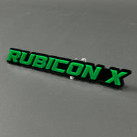 1PC RUBICON X 3D Acrylic Badge - Car Truck Emblem Fender Tailgate Trunk Sticker