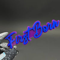 1PC First Born 3D Acrylic Badge - Car Truck Emblem Fender Tailgate Trunk Sticker