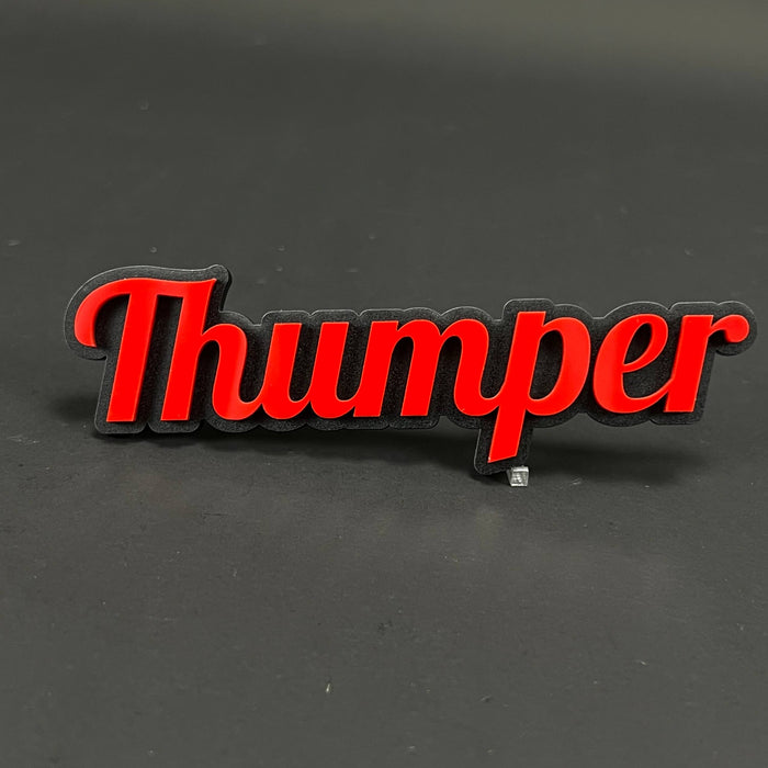 1PC Thumper 3D Acrylic Badge - Car Truck Emblem Fender Tailgate Trunk Sticker
