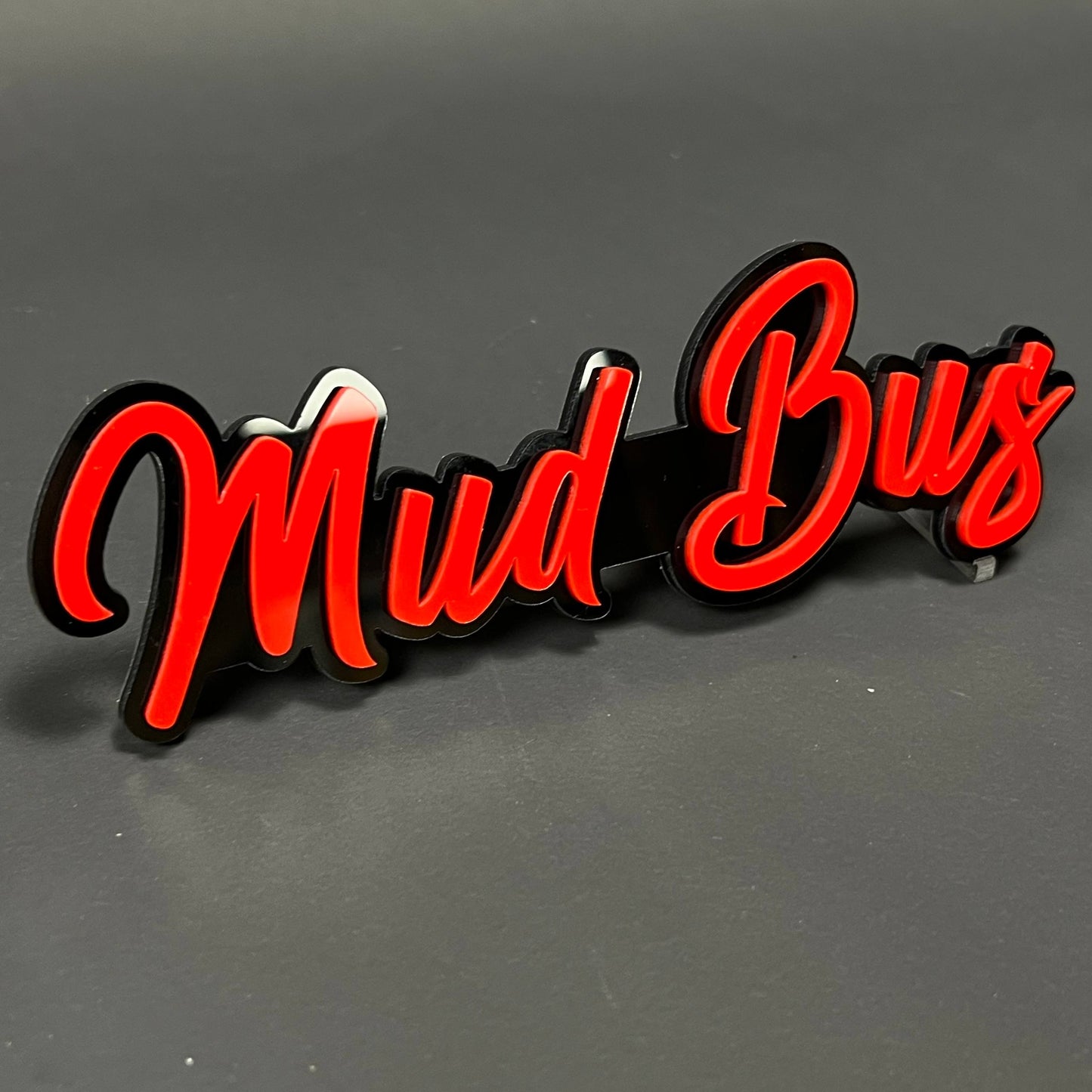 1PC Mud Bus 3D Acrylic Badge - Car Truck Emblem Fender Tailgate Trunk Sticker