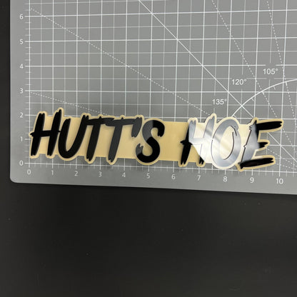 1PC Hutt's HOE 3D Acrylic Badge - Car Truck Emblem Fender Tailgate Trunk Sticker
