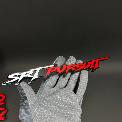 1PC SRT PURSUIT 3D Acrylic Badge - Car Truck Emblem Fender Sticker