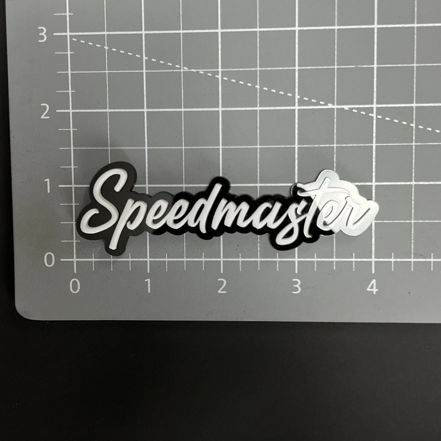 1PC Speedmaster 3D Acrylic Badge - Car Truck Emblem Fender Sticker