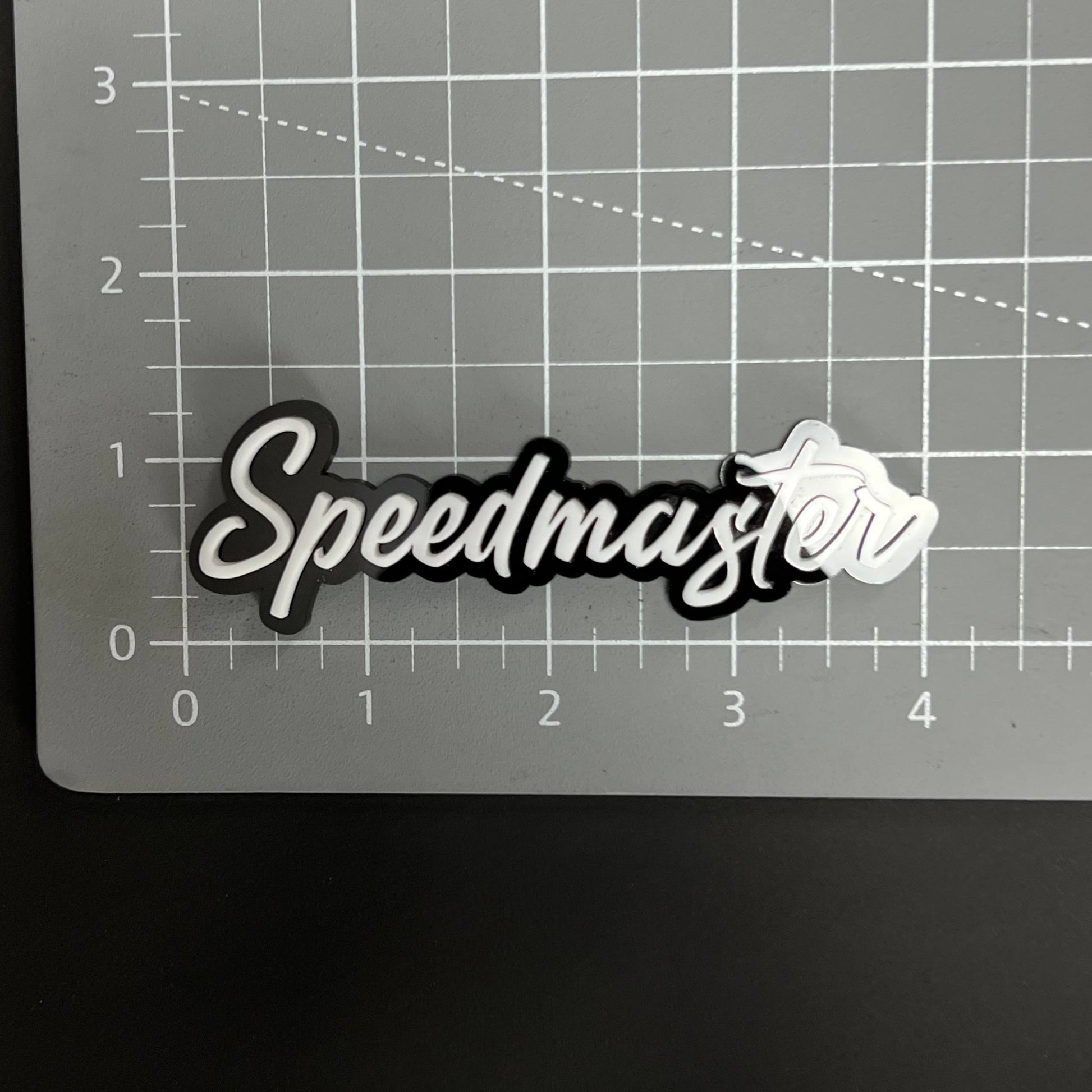 1PC Speedmaster 3D Acrylic Badge - Car Truck Emblem Fender Sticker