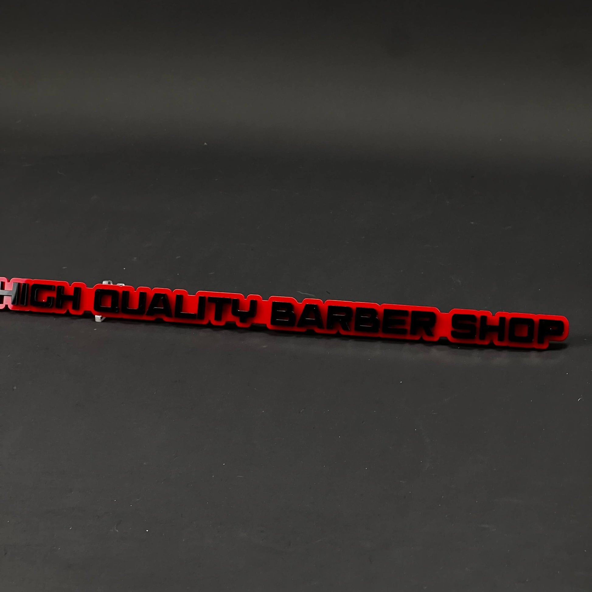 1PC HIGH QUALITY BARBER SHOP 3D Acrylic Badge - Car Truck Emblem Fender Sticker