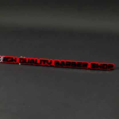 1PC HIGH QUALITY BARBER SHOP 3D Acrylic Badge - Car Truck Emblem Fender Sticker