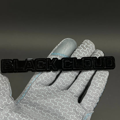 1PC BLACK CLOUD 3D Acrylic Badge - Car Truck Emblem Fender Sticker